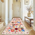 Blush Floral Hallway Runner Rug 3x7 by WelcometoBabovid