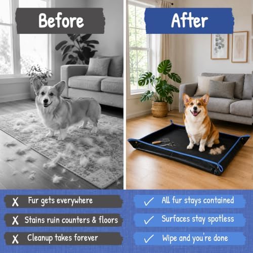 Dog Grooming Mat, Mess-Free - Image 2