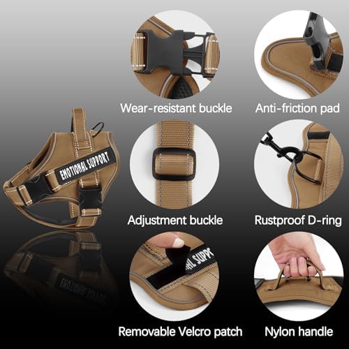 voopet Emotional Support Dog Harness, Professional Service Dog Vest Harness - Image 2