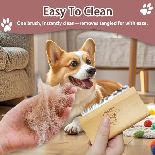 Premium Deshedding Dog Brush, Pet Deshedding Brush, Professional Cat Deshedding - Image 6