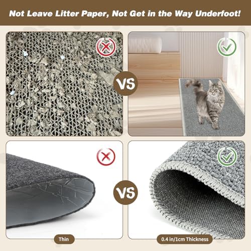 FHTONGE 71x15.8" Thickened Cat Wall Climbing Carpet - Image 5