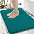 OLANLY Memory Foam Small Bathroom Rugs 24x16, Absorbent Bath Mat, Deep Lake by OLANLY