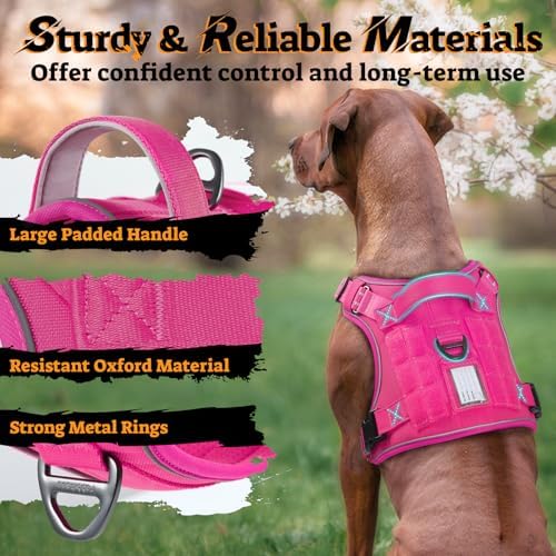 rabbitgoo Tactical Dog Harness for Small Dogs, No Pull Service Pet Vest - Image 5