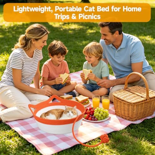 Cotton Rope Woven Cat Bed, Instinct Pet Basket - Image 5