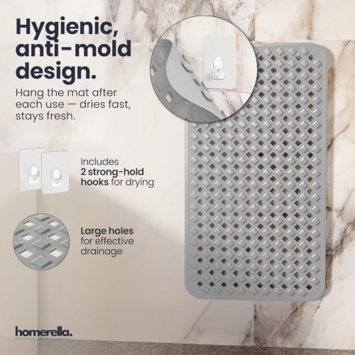 homerella Bathtub Mat Non Slip 28x16 Shower Mat Non Slip Anti Mold BPA Free - Image 4