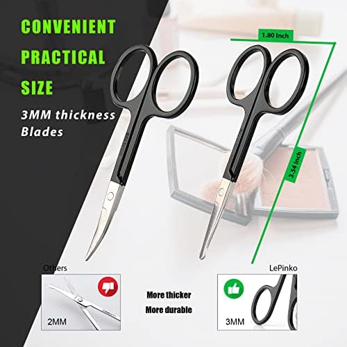 LePinko Facial Hair Small Grooming Scissors - Image 3