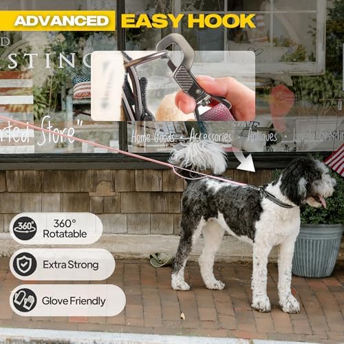 Fida 10 FT Heavy Duty Dog Leash, Dual Padded Handles - Image 2