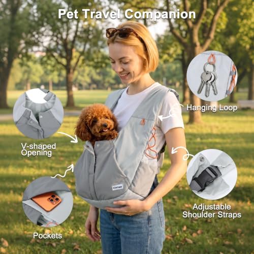 FURTIME Dog Sling Carrier, Puppy Sling - Image 6