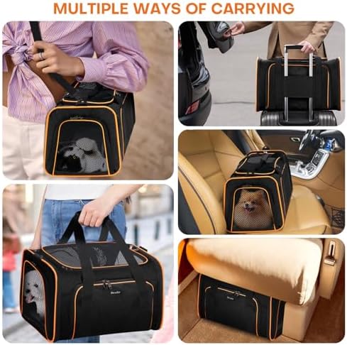 Pet Carrier, Large Soft Sided Expandable Travel Carrier - Image 2