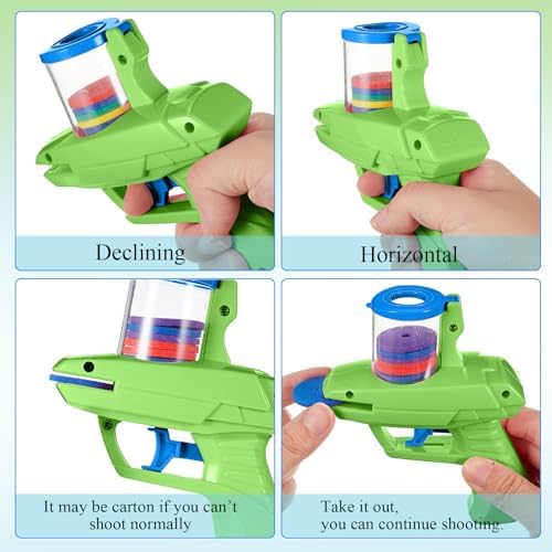 Sumind 2 Pcs Foam Disc Shooter Blasters, Light Blue - Image 3