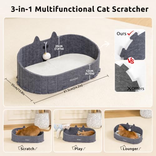 Cat Scratcher Bed for Indoor Cats Cardboard Cat Scratch Couch - Image 2