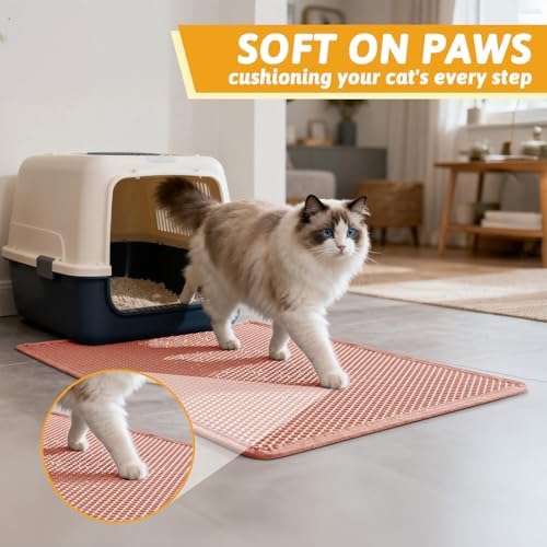 Pieviev Litter Mat, Double-Layer Waterproof Design - Image 4