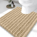 Smiry Bathroom Toilet Rugs U Shaped 24X20, Chenille Bath mats by Smiry