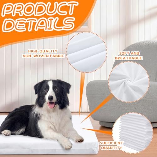 Junkin 20 Pack Disposable Dog Bed Covers Large Pet Waterproof Dog Bed Sheet - Image 3