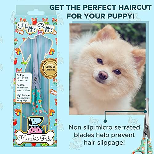 Kenchii Happy Puppy Ball Tip Grooming Scissors - Image 4