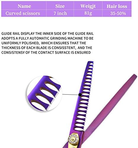 Purple Dragon Professional 7.0/8.0 inch Pet Grooming Hair Cutting Scissor - Image 2