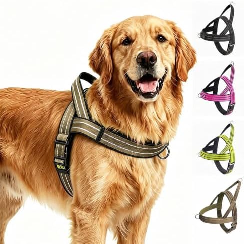 No Pull Dog Harness Front Clip, Escape Proof Dog Harness, Reflective Durable by Unknown