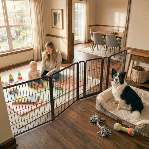 FXW Dog Gate, Extra Wide Adjustable by FXW