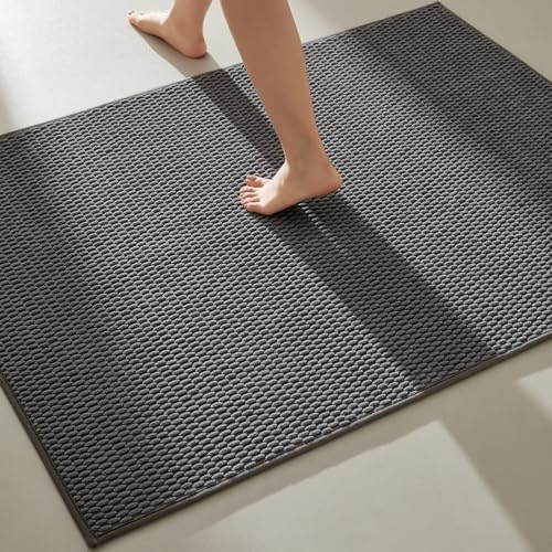 TYUU Large Bathroom Rugs Non Slip Washable Bath Rugs Super Absorbent Bathroom by TYUU