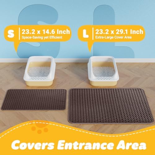 Powools Cat Litter Mat, 30 x 24 in, Waterproof - Image 2