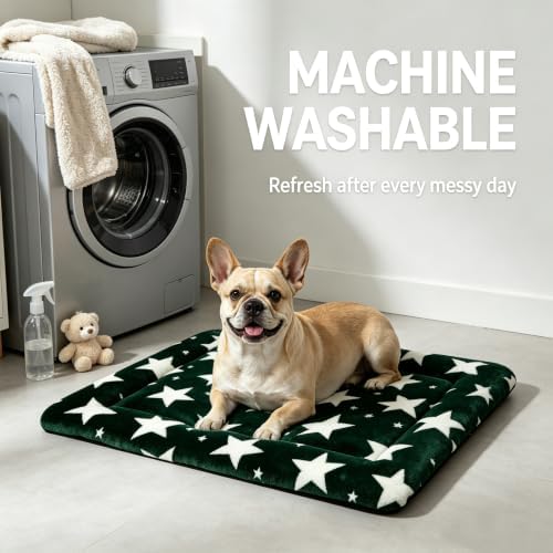 Dog Bed Mat, Reversible & Ultra Soft Kennel Pad-Machine Washable Pet Bed - Image 7