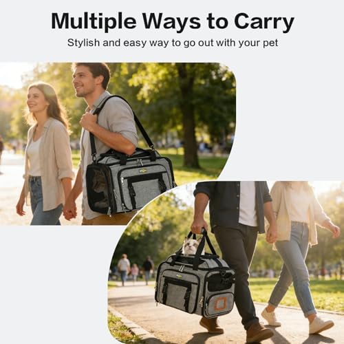 Airline Approved Cat Carrier for Small Dogs – Soft-Sided Travel Pet Carrier - Image 6