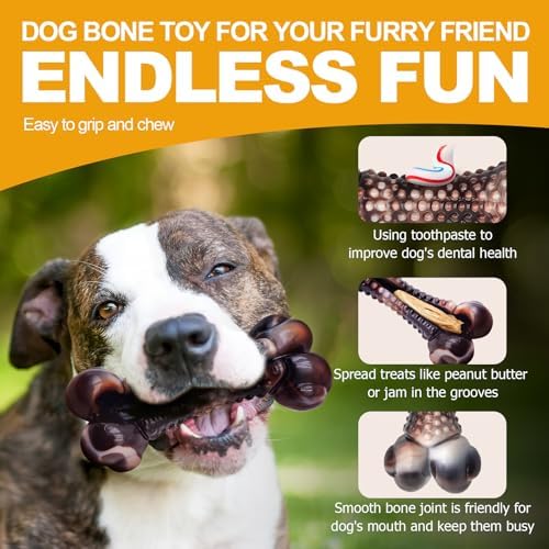 Dog Chew Toys for Aggressive Chewers, Durable Tough Nylon Dog Toys To Keep Them - Image 4
