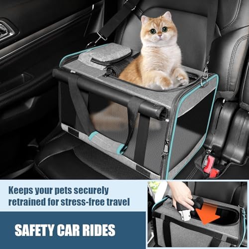 GAPZER Cat Carrier Alaska, Southwest Airline Approved TSA 17x11x9.5 Inches - Image 4