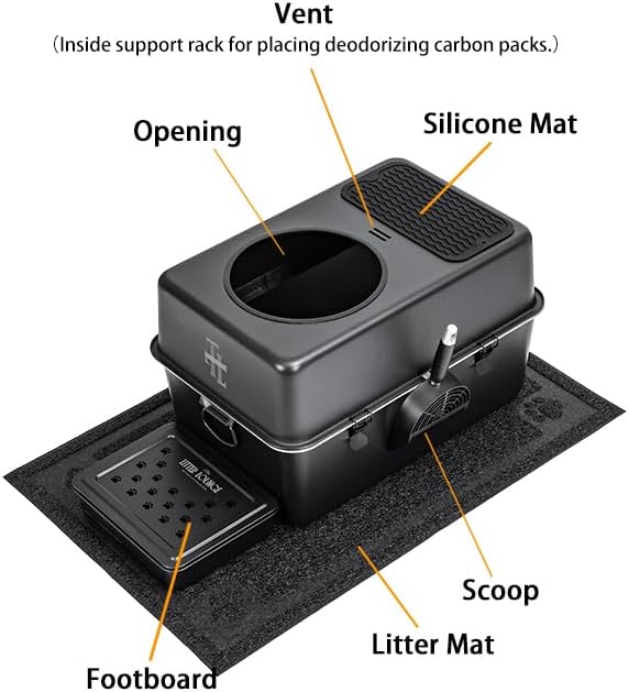 304 Stainless Steel Cat Litter Box, Fully Enclosed Leak-Proof & Rust-Proof - Image 4