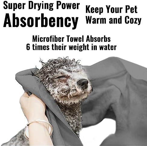 Puomue 3 Pack Microfiber Dog Towels - Image 4