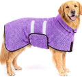 Dog Bathrobe, Super Absorbent for Small to Large Dogs, Light Purple XL by Bienbee
