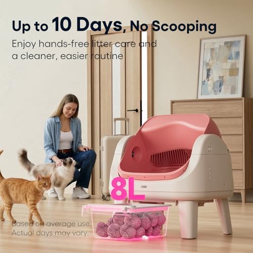 PetPivot Self Cleaning Litter Box, Open Top Automatic Cat Litter Box - Image 4