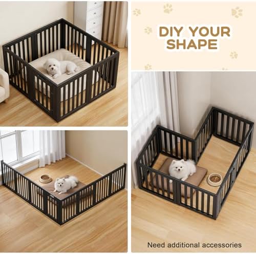 Dog Playpen Indoor, Puppy Playpen, 8 Panels - Image 7