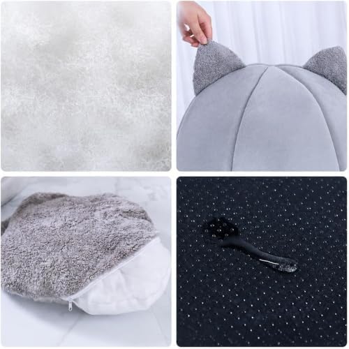 Cat Cave Beds for Indoor Cats, Cushion Bed Dog Pet Shelter House - Image 6
