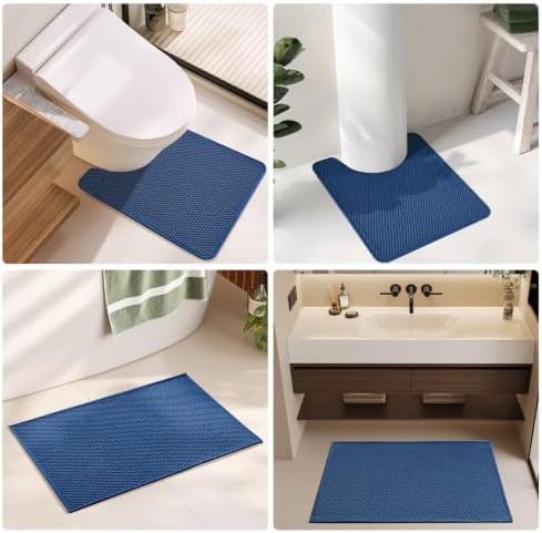 TYUU Bathroom Rugs Non Slip Washable, Super Absorbent Thin Bath Mat Quick Dry - Image 6