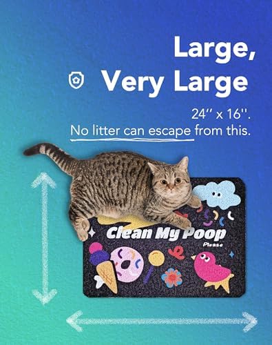 Lukamoo® Cute Cat Litter Mat, for Kitty Litter & Cat Litter Box, Independent - Image 3