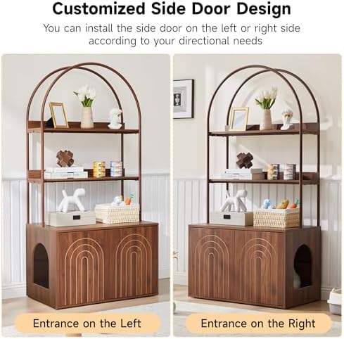 Arched Cat Litter Box Enclosure - Image 5