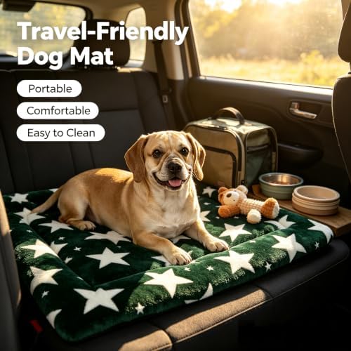 Dog Bed Mat, Reversible & Ultra Soft Kennel Pad-Machine Washable Pet Bed - Image 6