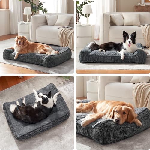 JOEJOY XL Orthopedic Dog Bed for Large Dogs, Extra Thick Foam Pet Bed Sofa - Image 6
