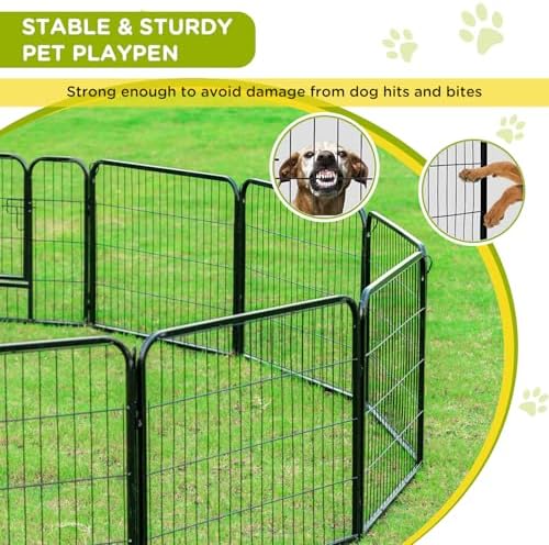 BestPet | Dog Playpen | 24", 12 Panels | Heavy Duty Metal Pet Exercise Pen - Image 7
