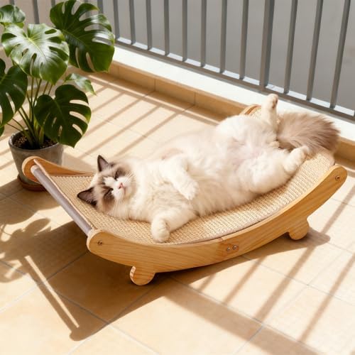 Sisal Cat Scratcher Bed for Indoor Cats Large Cat Scratching Post Scratch Pad - Image 6