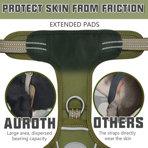 AUROTH Tactical Dog Harness Medium Sized Dog No Pull Adjustable Dog Vest - Image 4