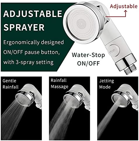 ZCONIEY Sink Faucet Sprayer Attachment, Shower Head Attaches To Tub Faucet - Image 5