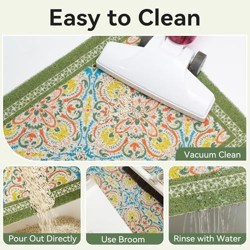 Cat Litter Mat, Waterproof & Non-Slip Backing, Litter Box Catcher, Soft on - Image 4