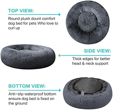 SAVFOX 23 inches Calming Donut Dog Bed - Image 4