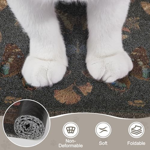 Unicorn Catcher 24"x15" Cat Litter Mat Non-Slip Washable Litter Box Mat - Image 5