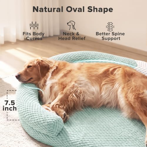 JOEJOY XXL Orthopedic Dog Beds, Extra Large Washable Waterproof Oval Dog Bed - Image 3
