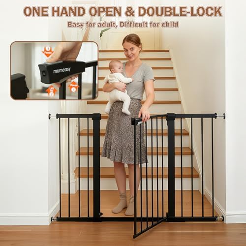 Mumeasy 29.7-51" Extra Wide Baby & Dog Safety Gate - Image 5