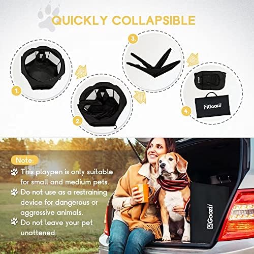 GOOZII Kitten Cat Playpen for Indoor Cats Enclosed, Portable Foldable Pet Dog - Image 6