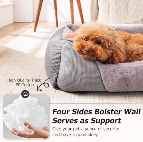 MIXJOY Dog Beds for Small Dogs, Cat Beds for Indoor Cats Washable, Calming Pet - Image 2
